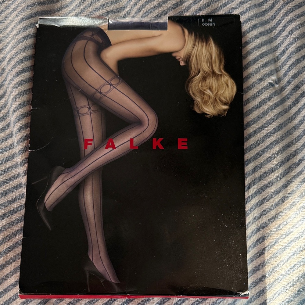 Falke Black Patterned Tights